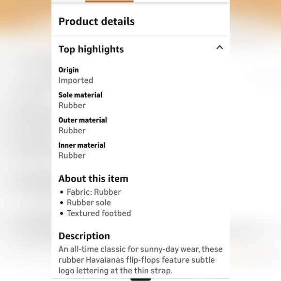 NWT-Havaianas Women's Slim Square Toe Flip Flops in Black-Size 6 - Picture 8 of 8